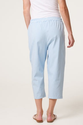 Magic Plain Stretch Capri Trousers