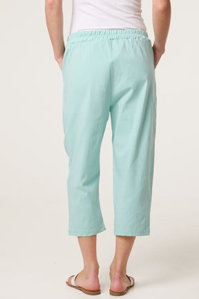 Magic Plain Stretch Capri Trousers
