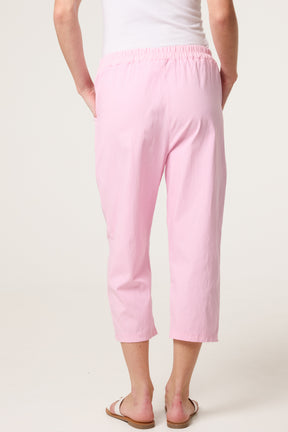 Magic Plain Stretch Capri Trousers