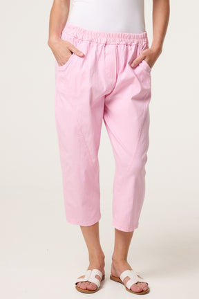 Magic Plain Stretch Capri Trousers