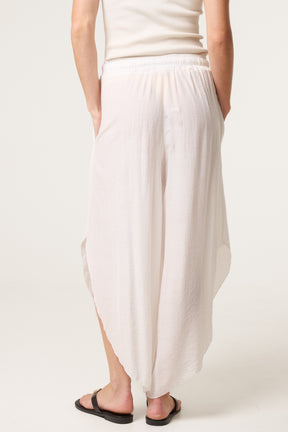 Wide Leg Crinkle Trouser