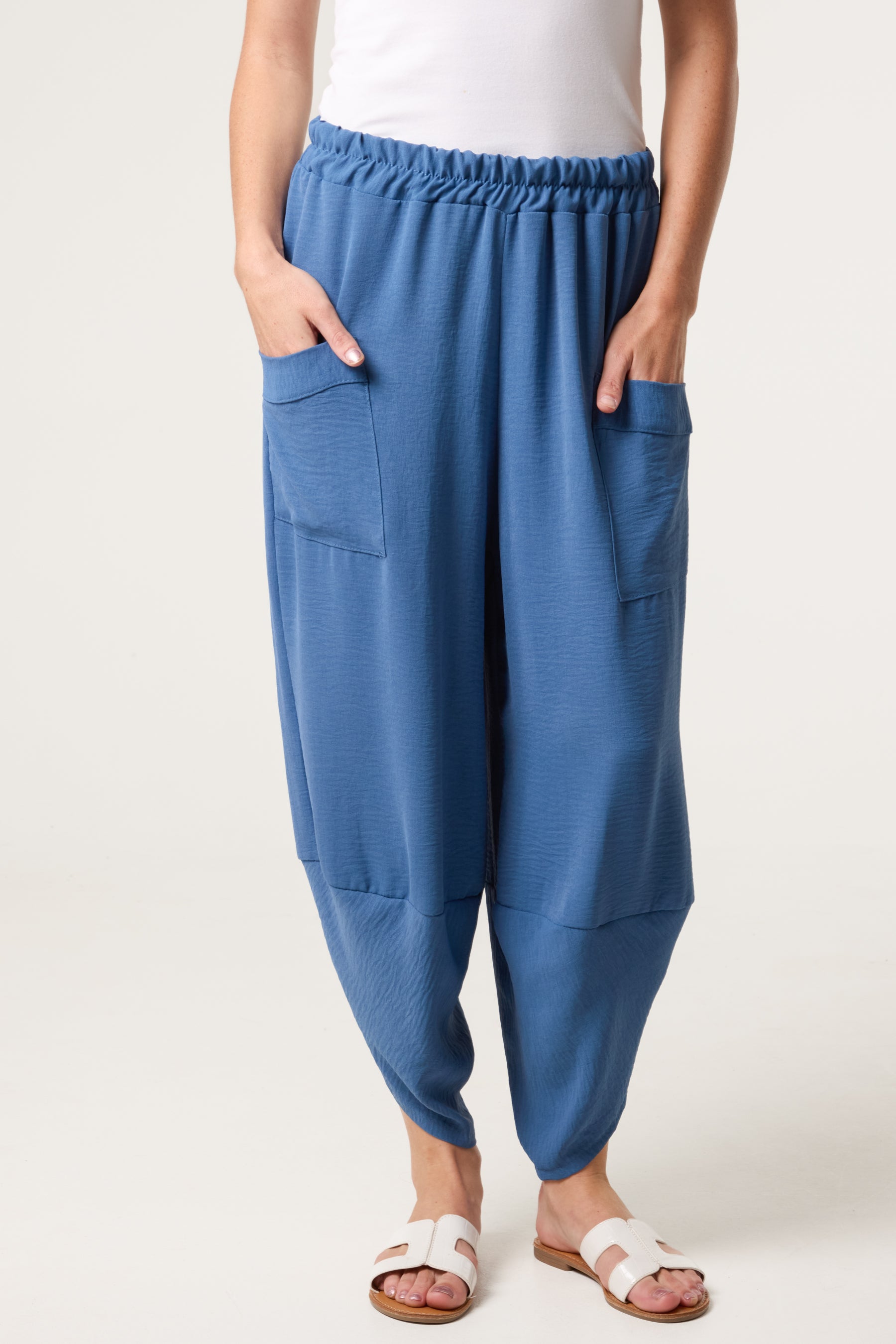 Light Weight Front Pocket Harem Trousers