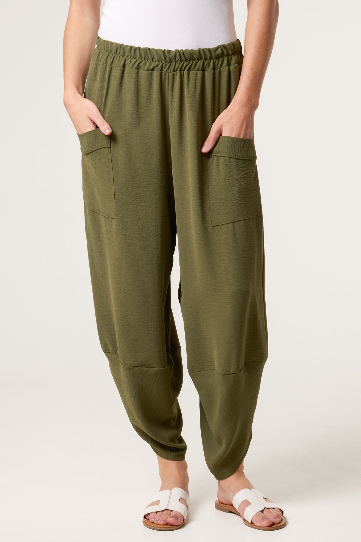 Light Weight Front Pocket Harem Trousers