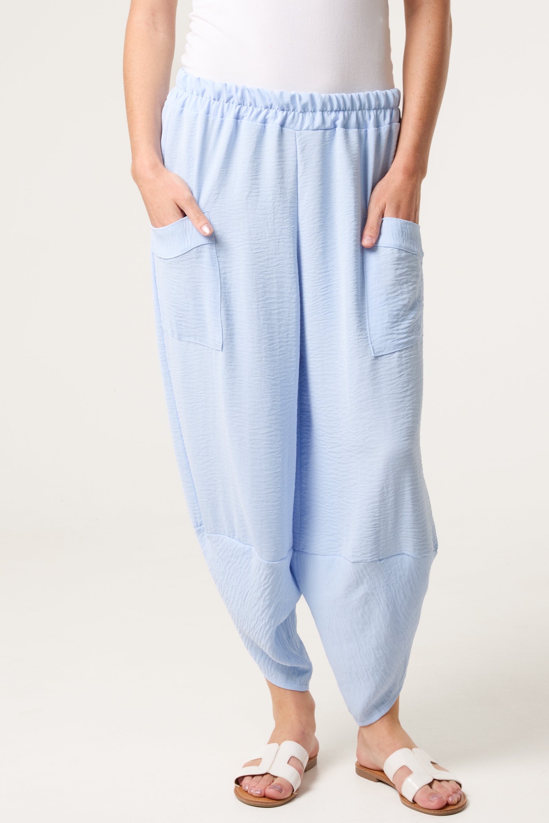 Light Weight Front Pocket Harem Trousers