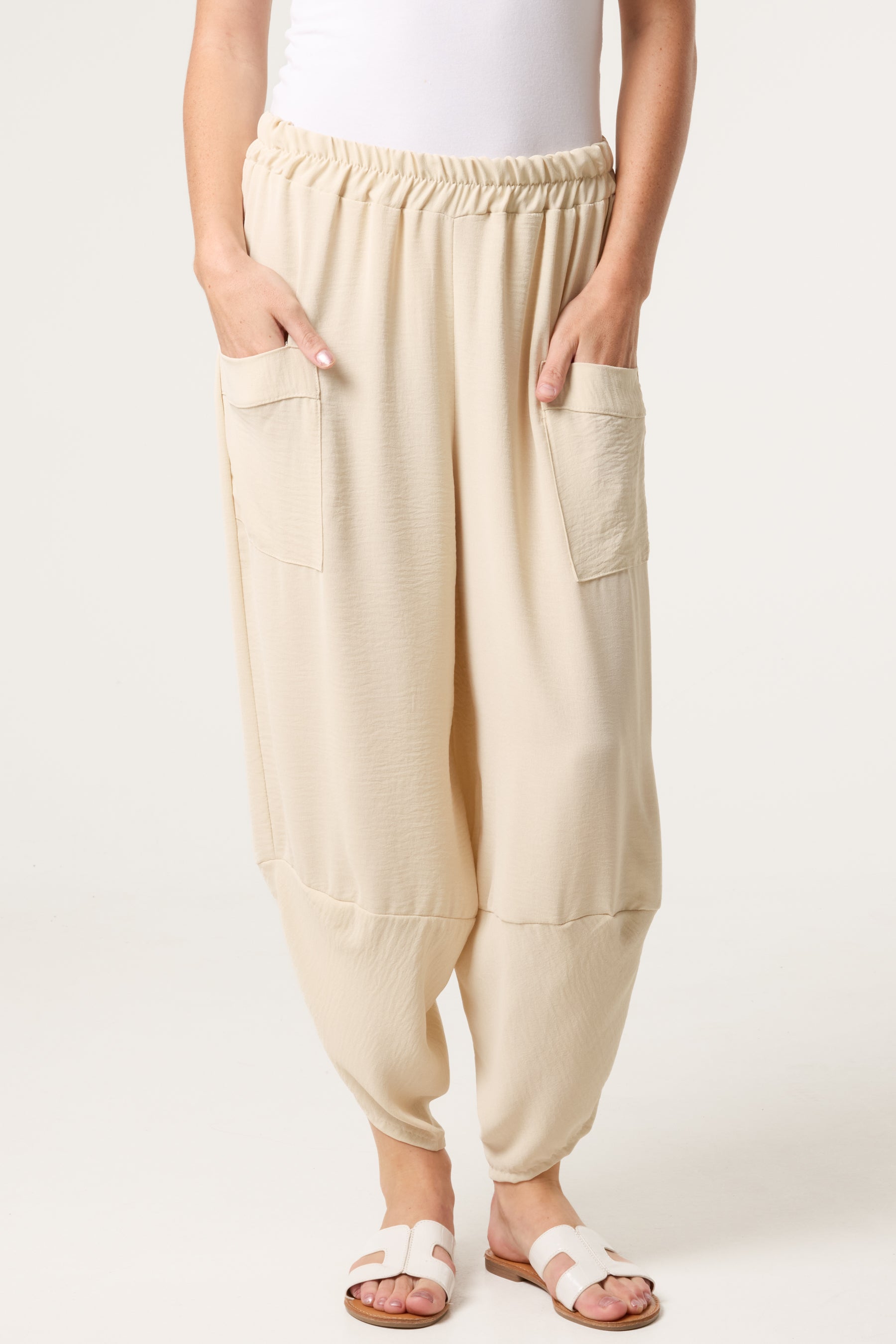 Light Weight Front Pocket Harem Trousers