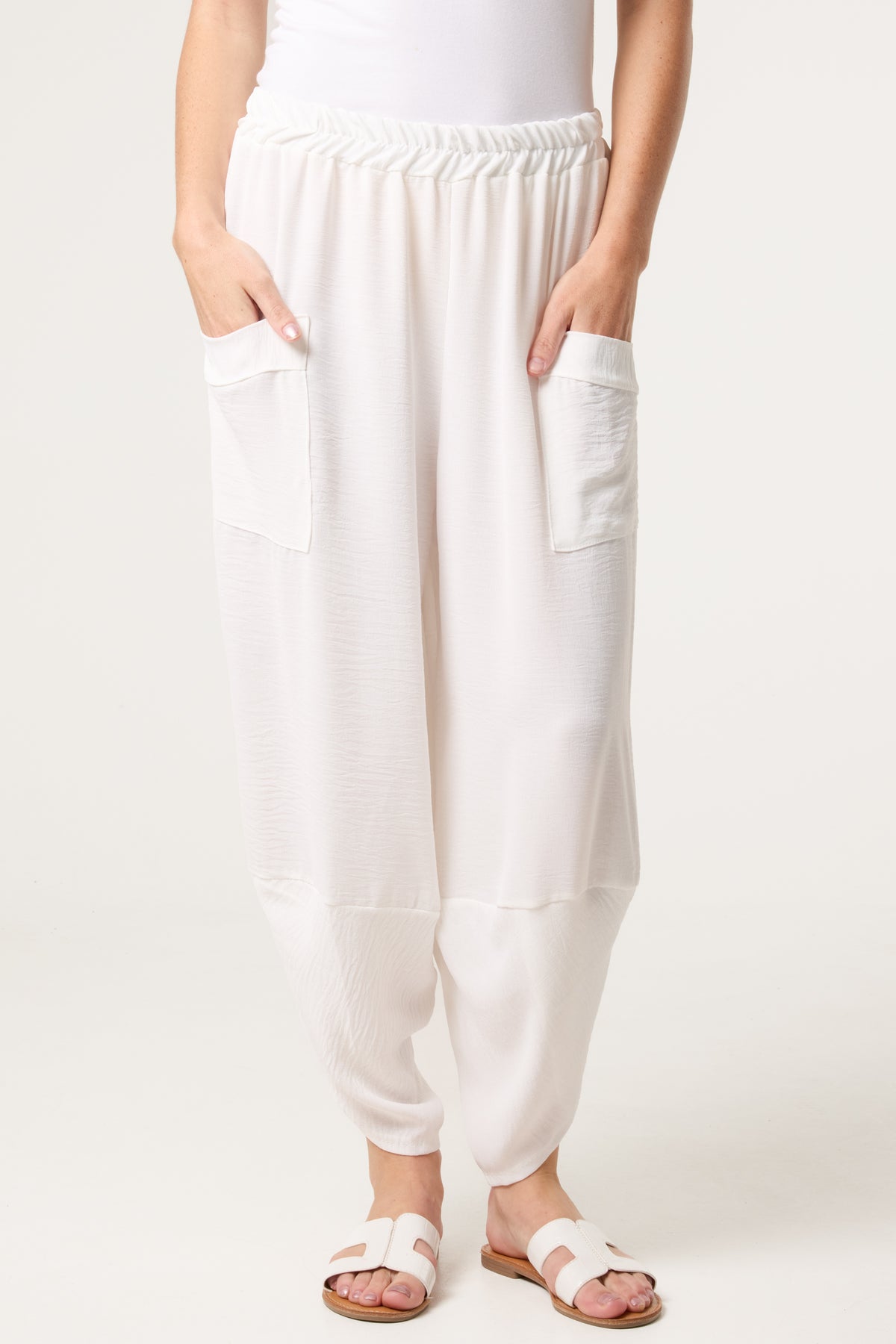 Light Weight Front Pocket Harem Trousers
