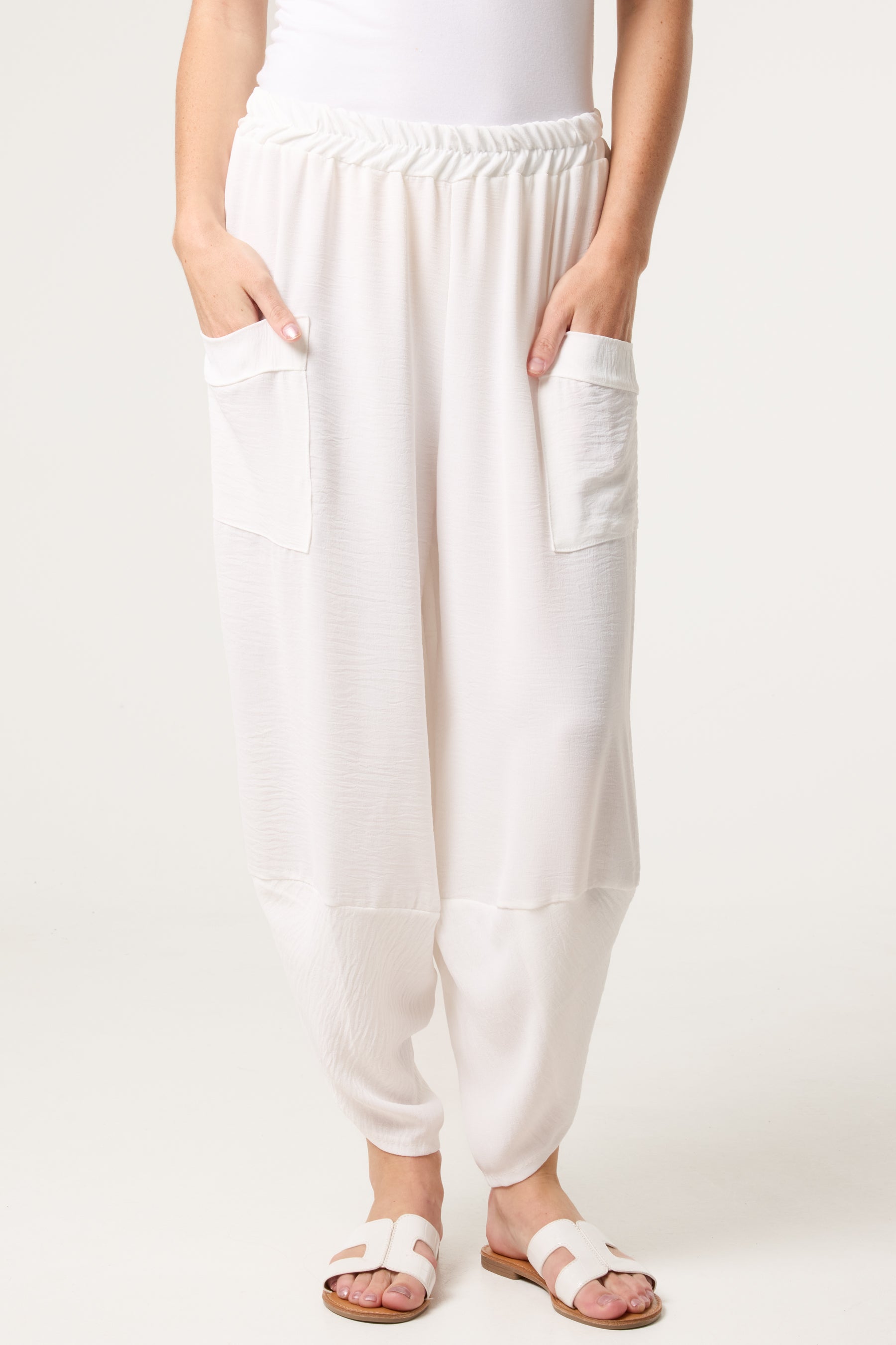 Light Weight Front Pocket Harem Trousers