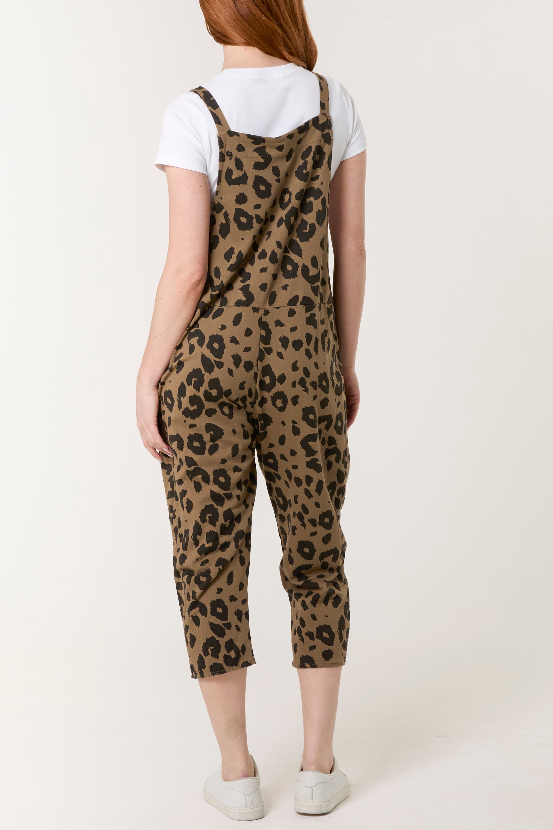 Leopard Print Dungarees