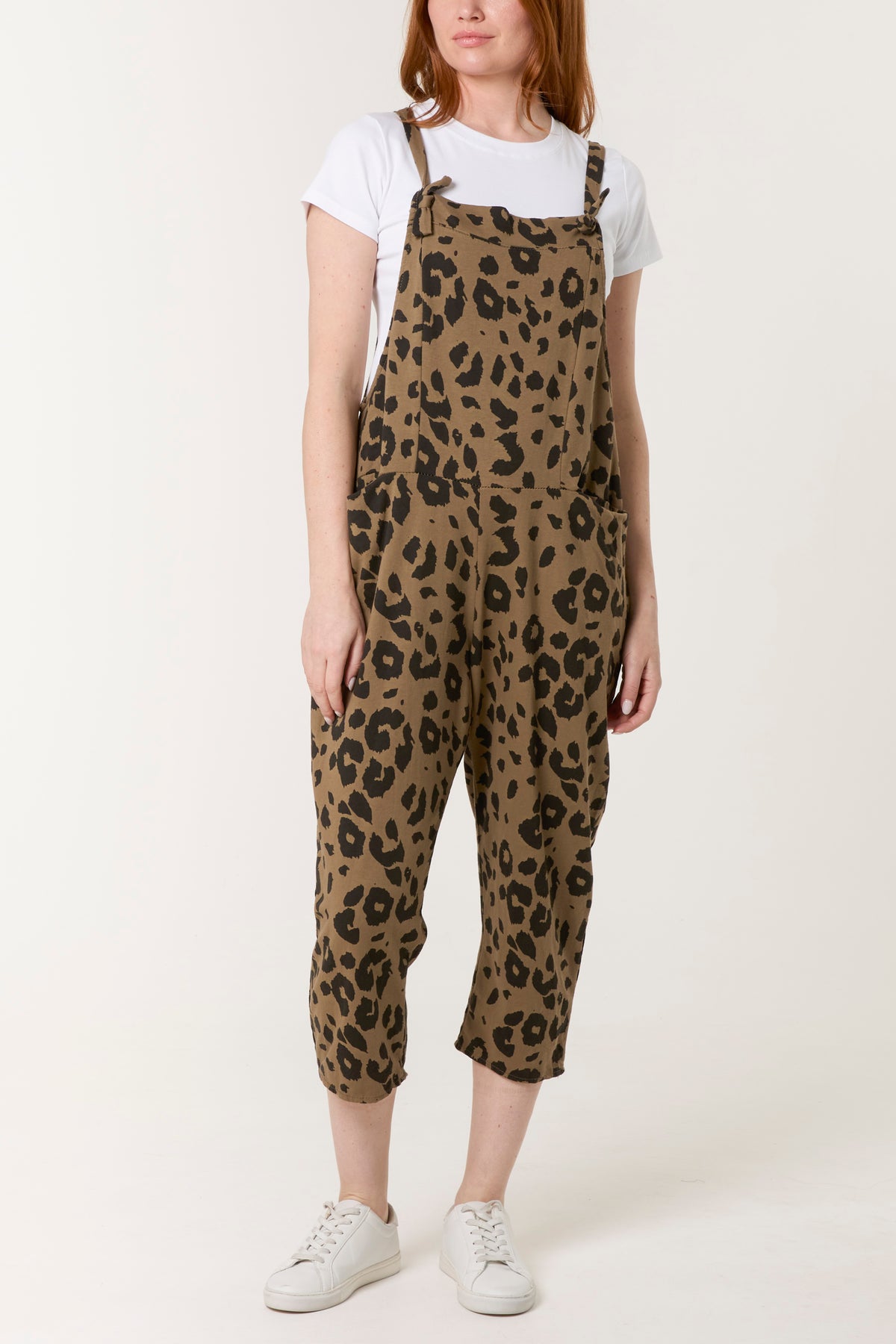 Leopard Print Dungarees