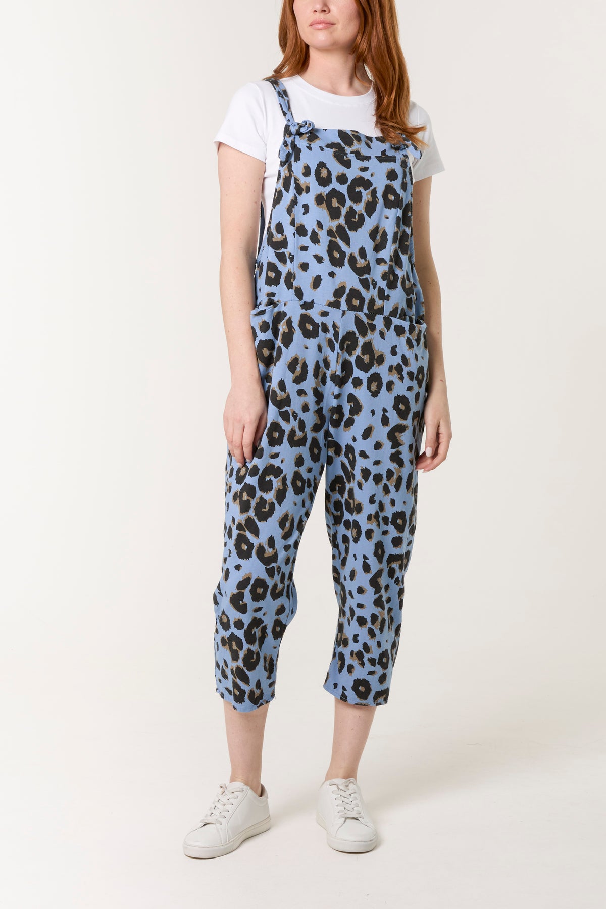 Leopard Print Dungarees