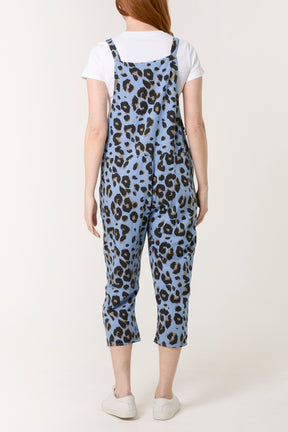 Leopard Print Dungarees