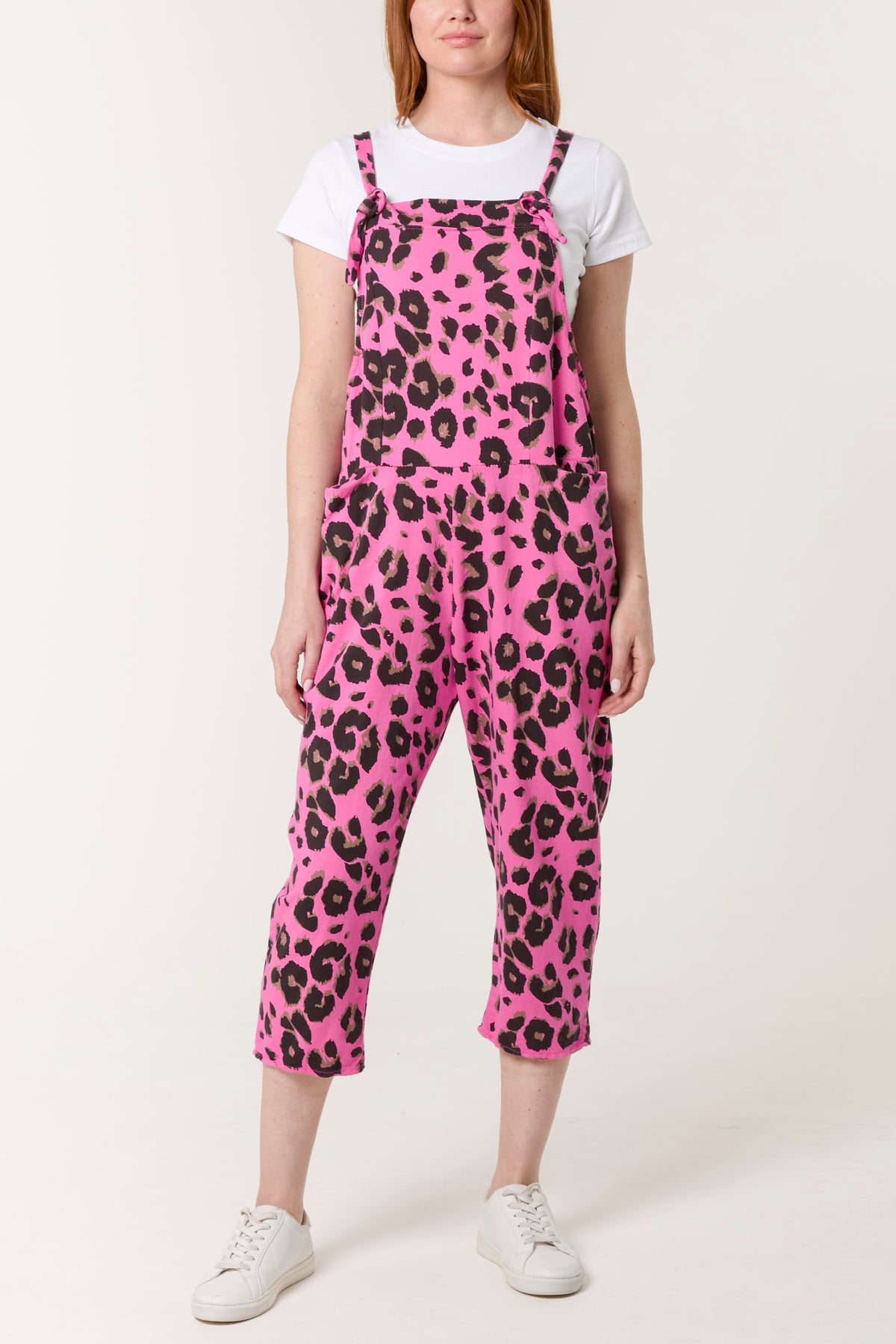 Leopard Print Dungarees