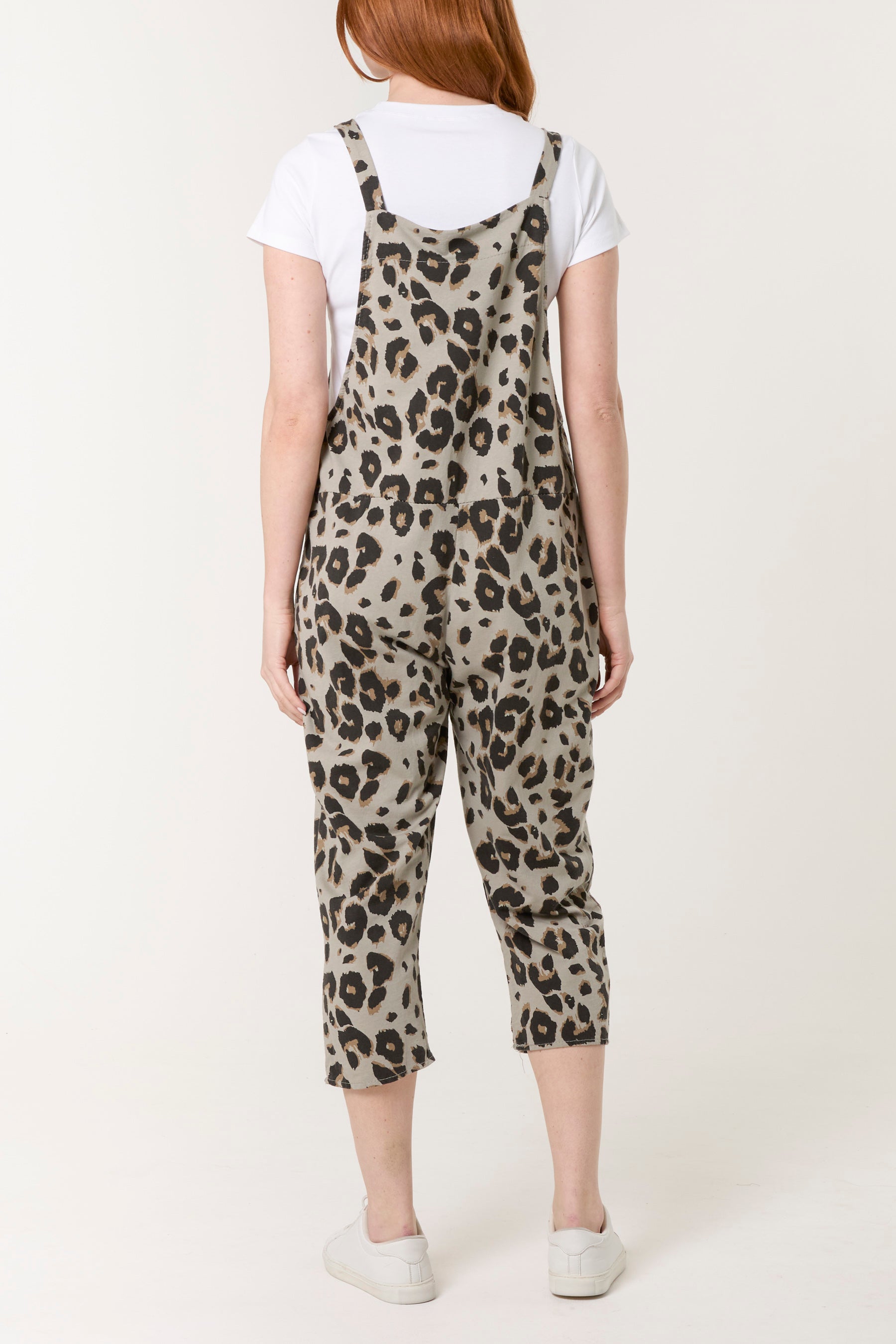 Leopard Print Dungarees