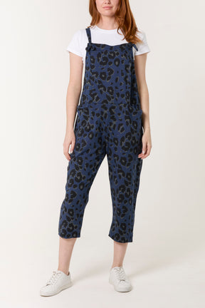 Leopard Print Dungarees