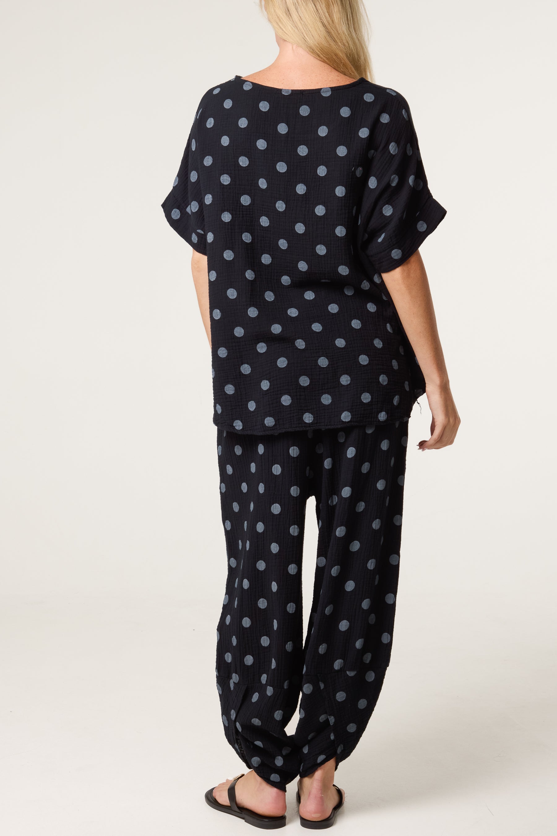 Cheesecloth Polka Dot Co-Ord