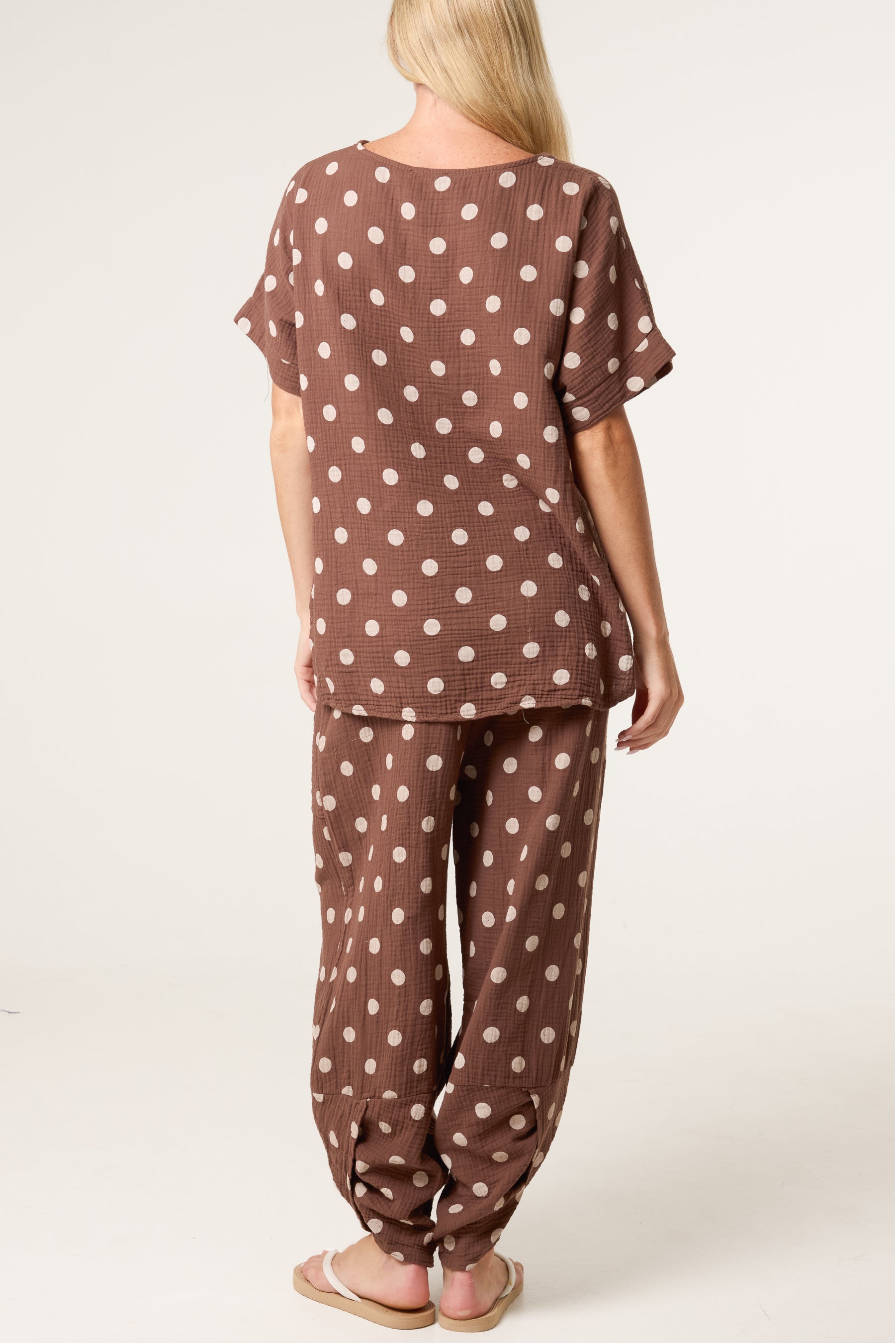 Cheesecloth Polka Dot Co-Ord