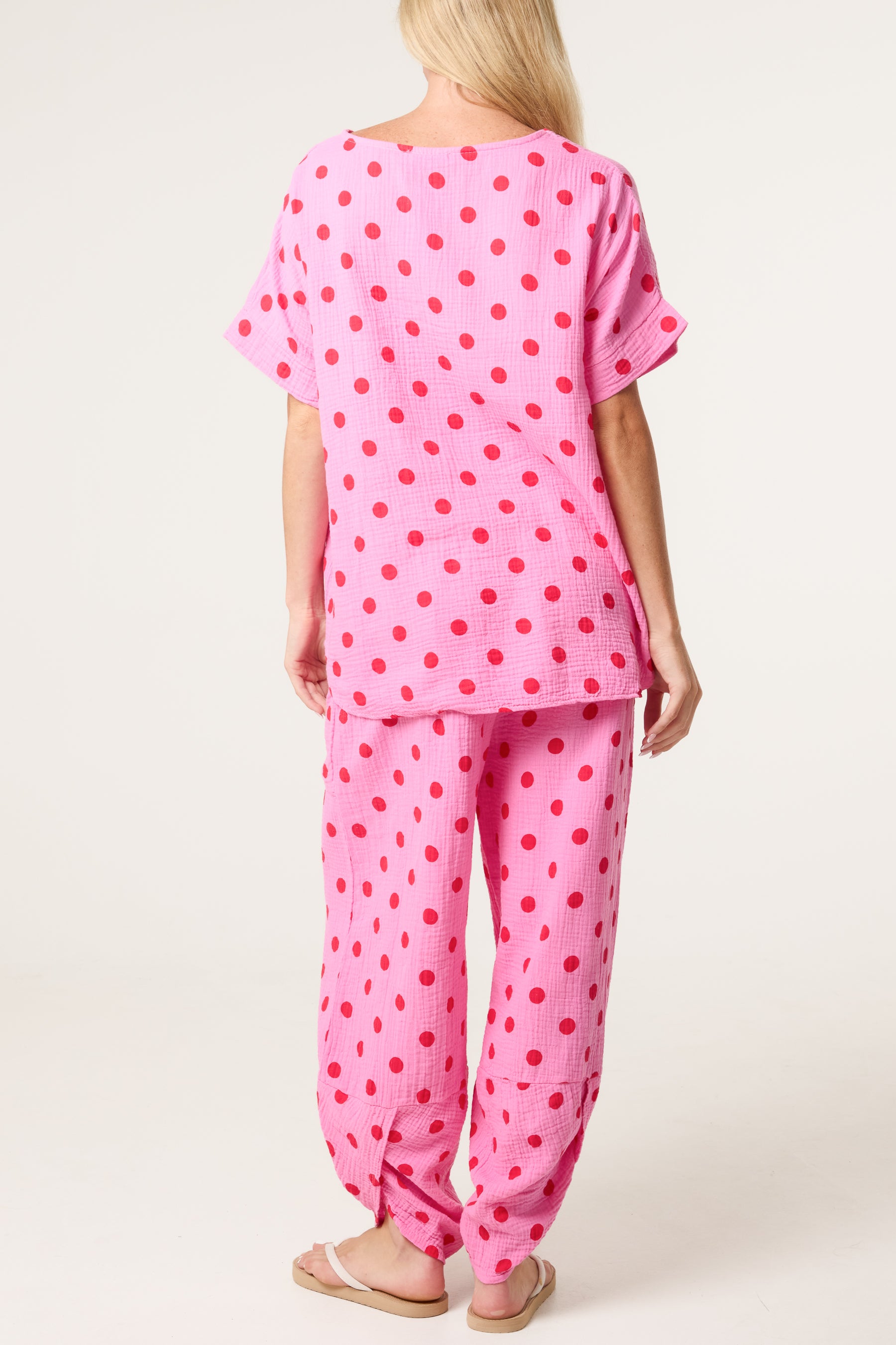 Cheesecloth Polka Dot Co-Ord