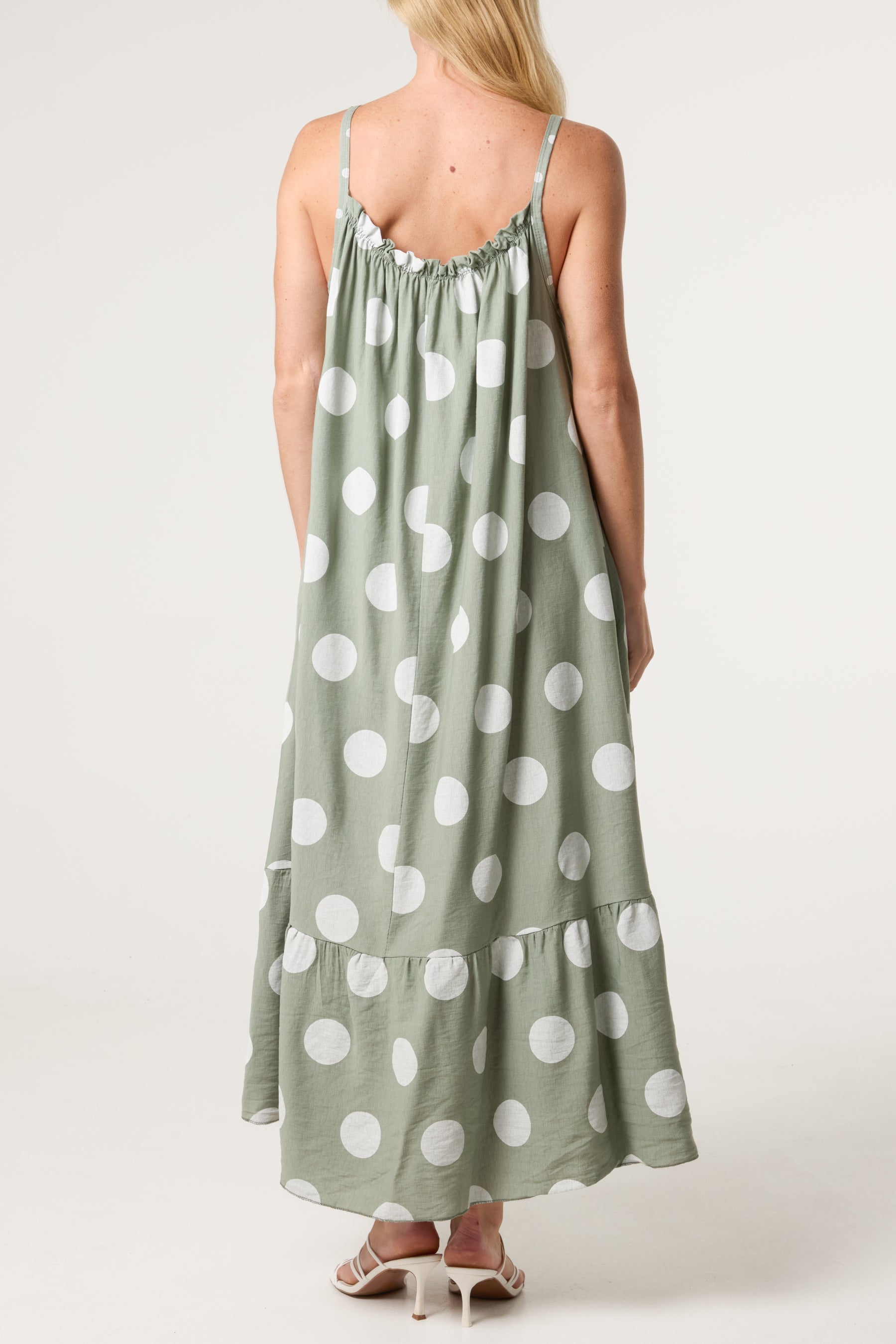 Polka Dot Cami Maxi Dress
