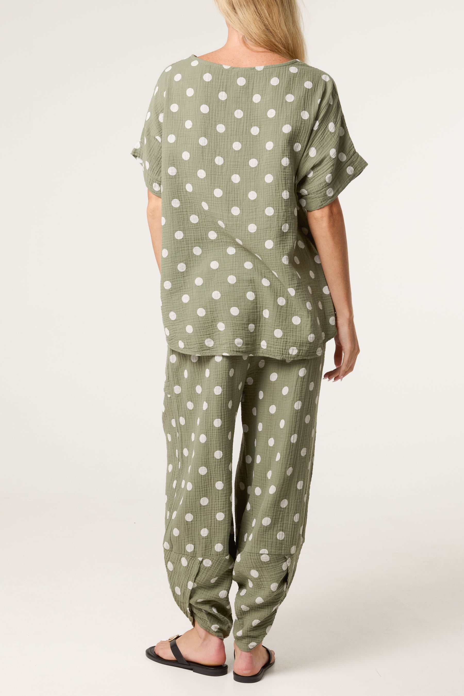 Cheesecloth Polka Dot Co-Ord