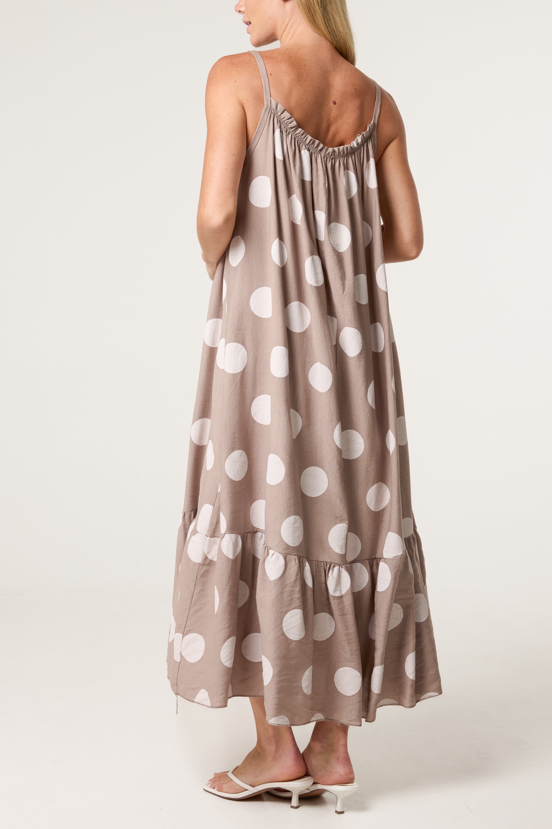 Polka Dot Cami Maxi Dress
