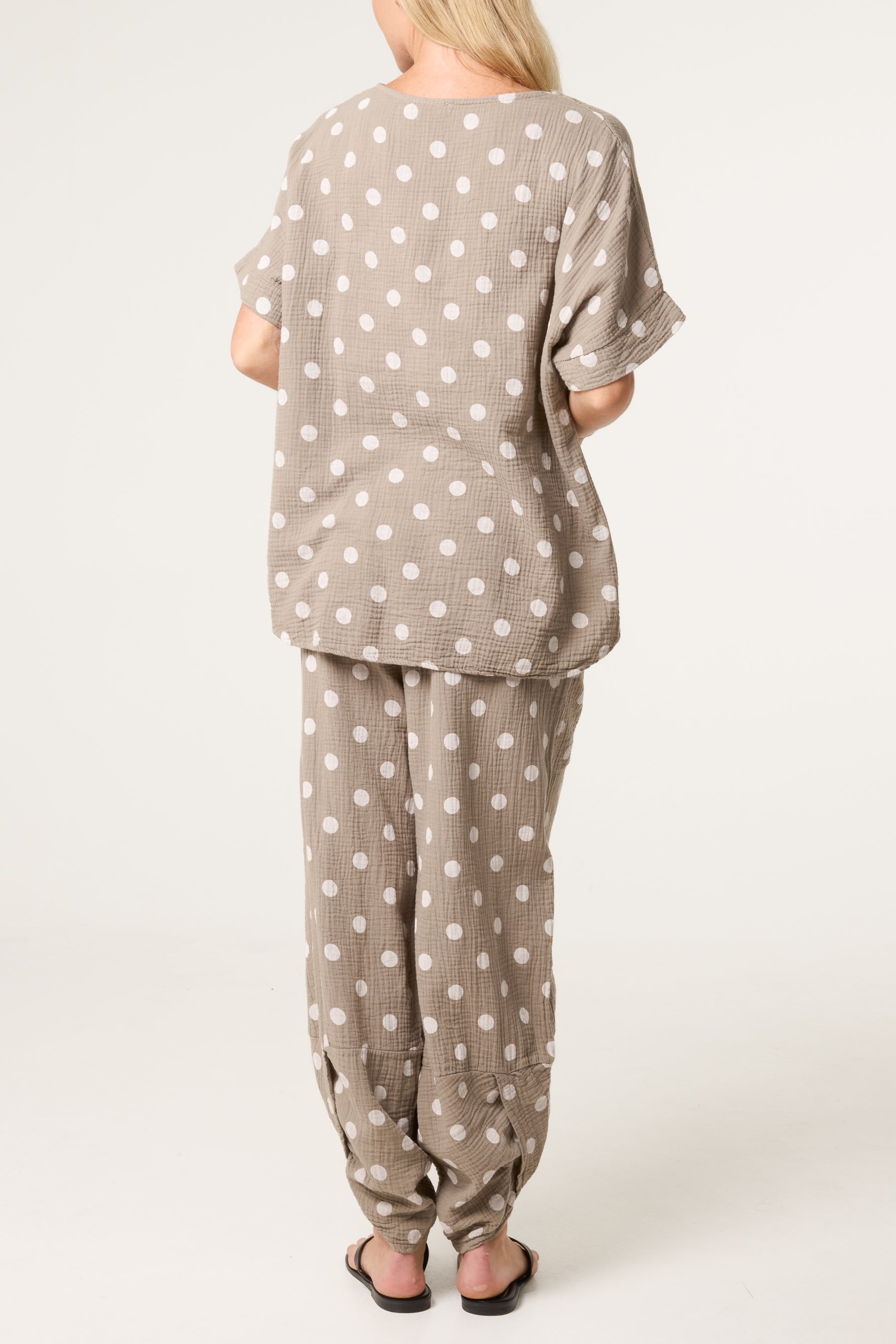 Cheesecloth Polka Dot Co-Ord