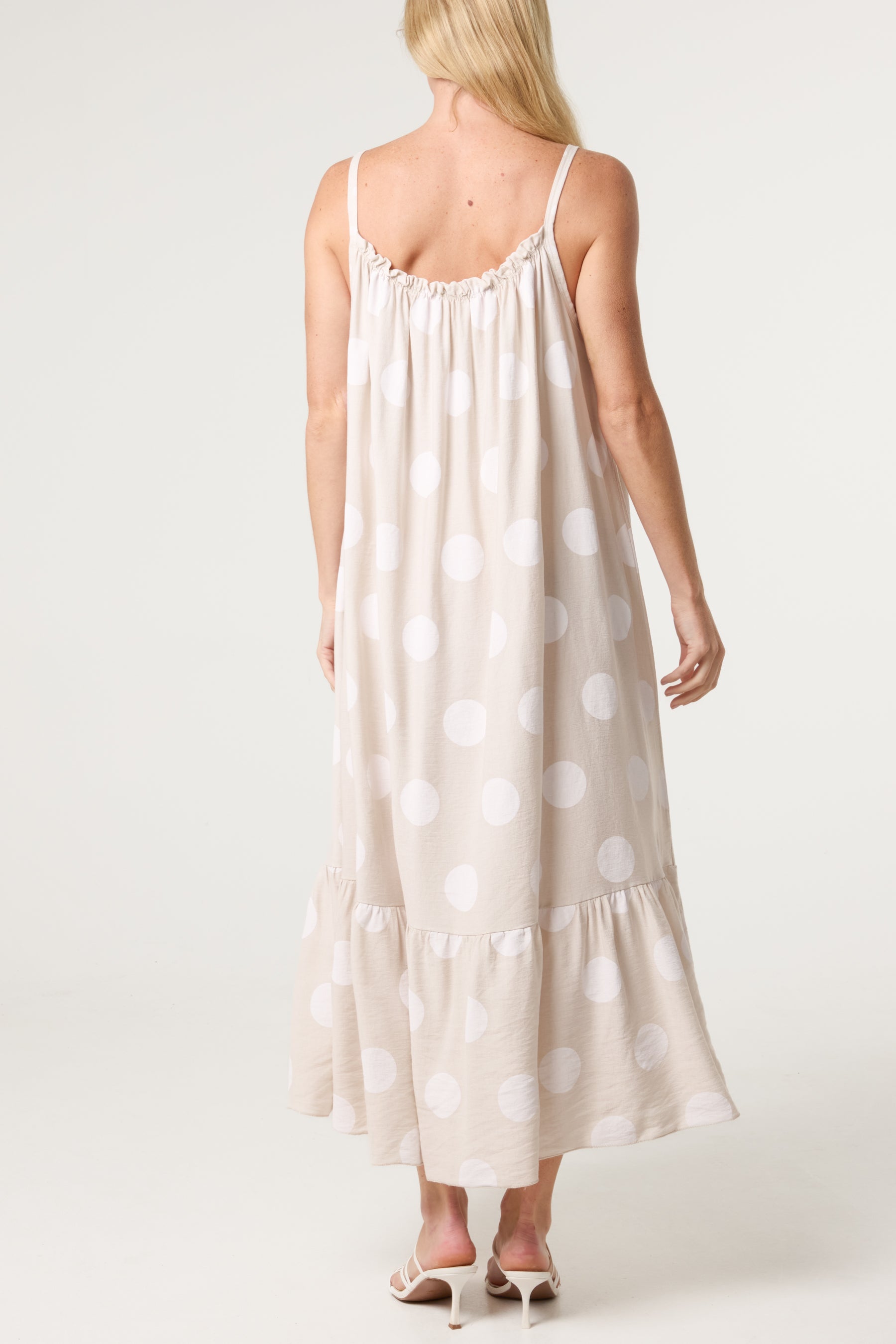 Polka Dot Cami Maxi Dress