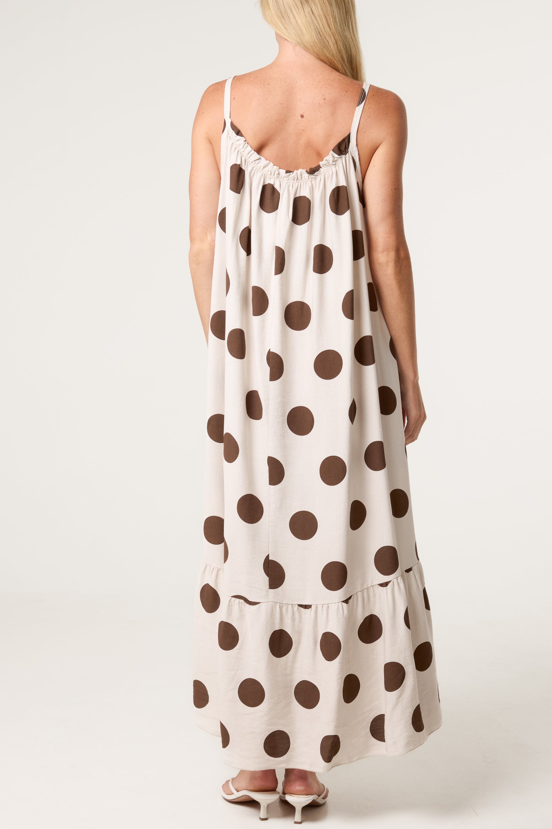Polka Dot Cami Maxi Dress