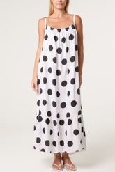 Polka Dot Cami Maxi Dress