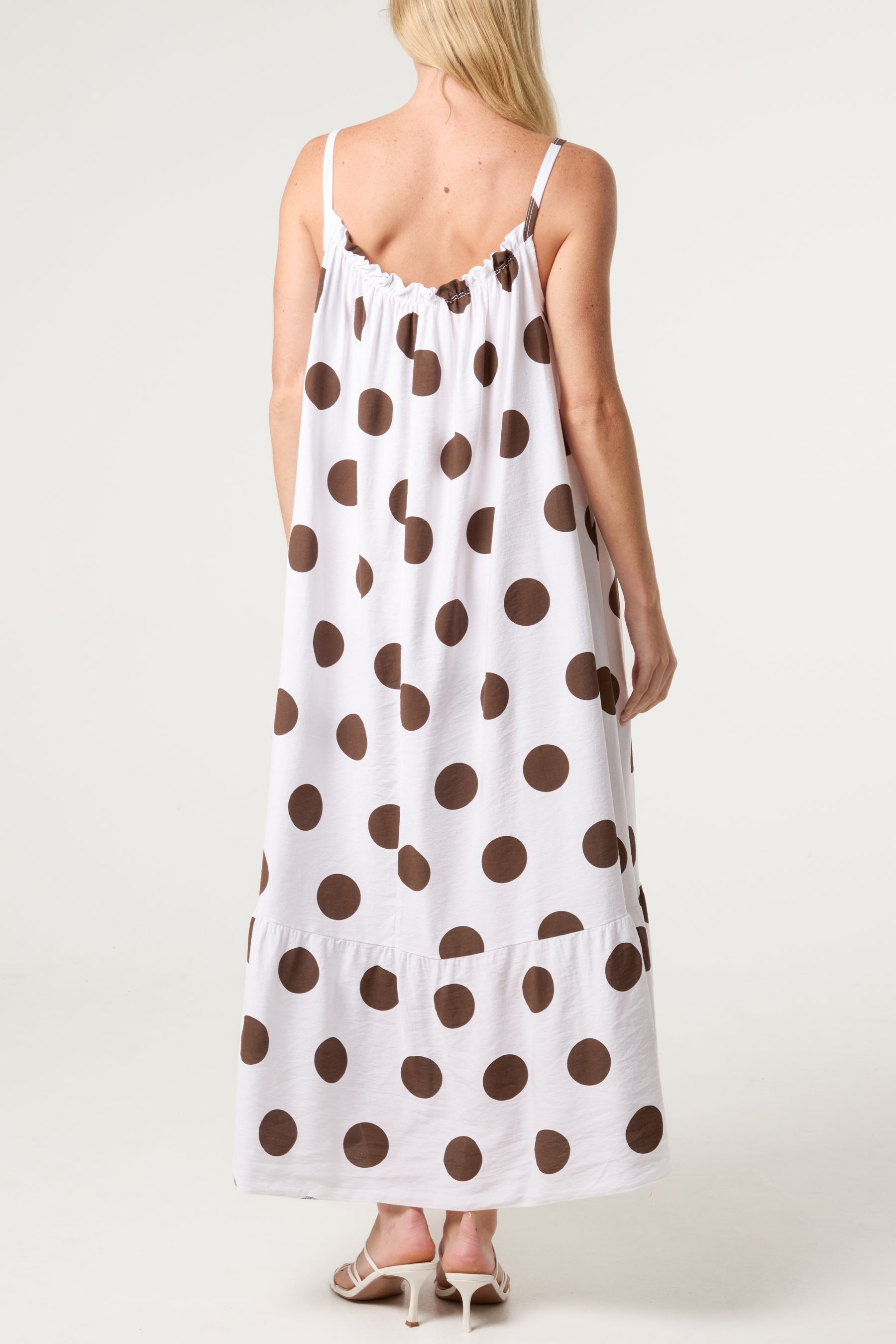 Polka Dot Cami Maxi Dress