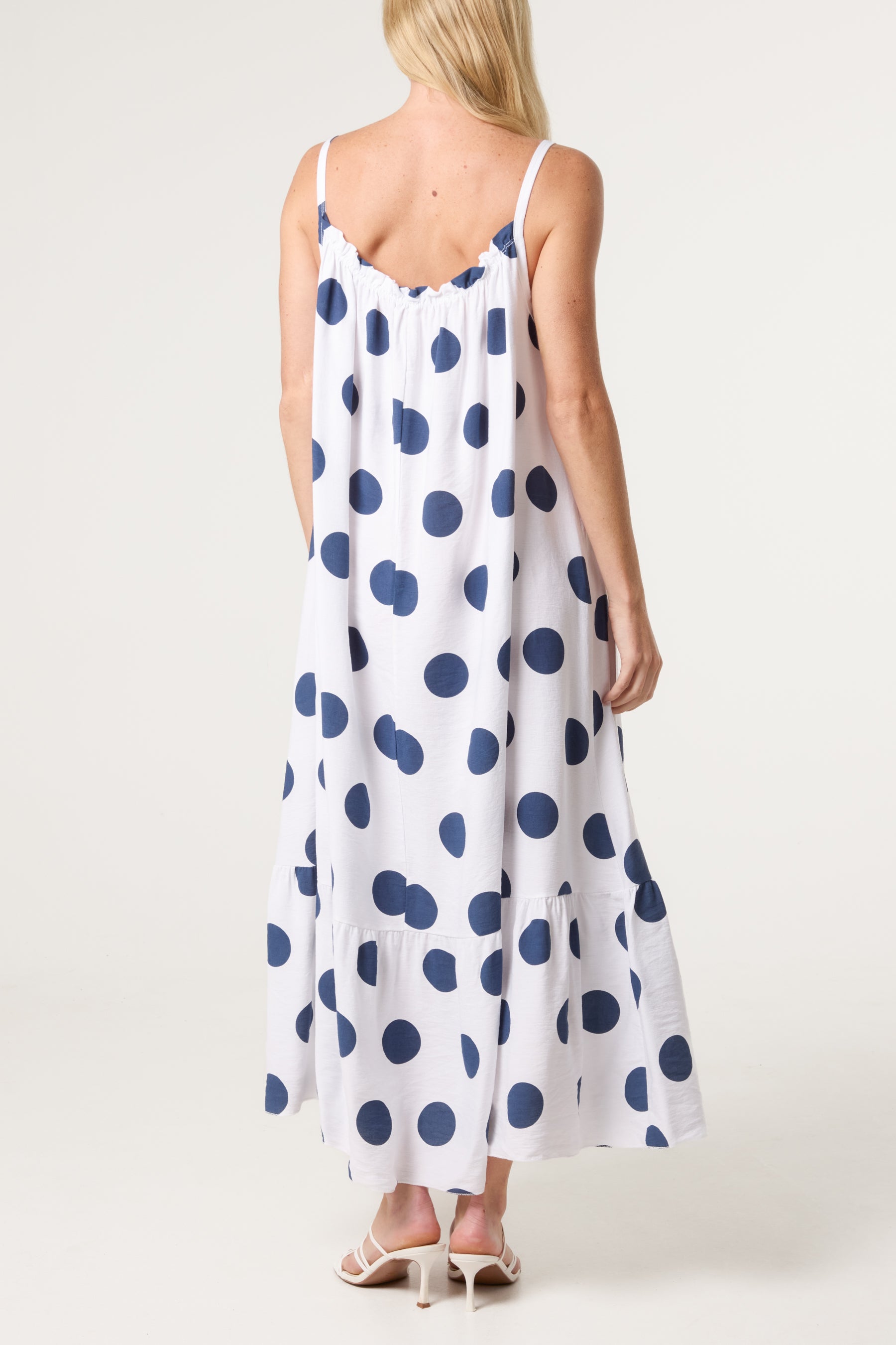 Polka Dot Cami Maxi Dress