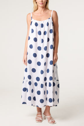 Polka Dot Cami Maxi Dress