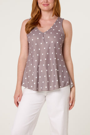 Polka Dot Strap Vest