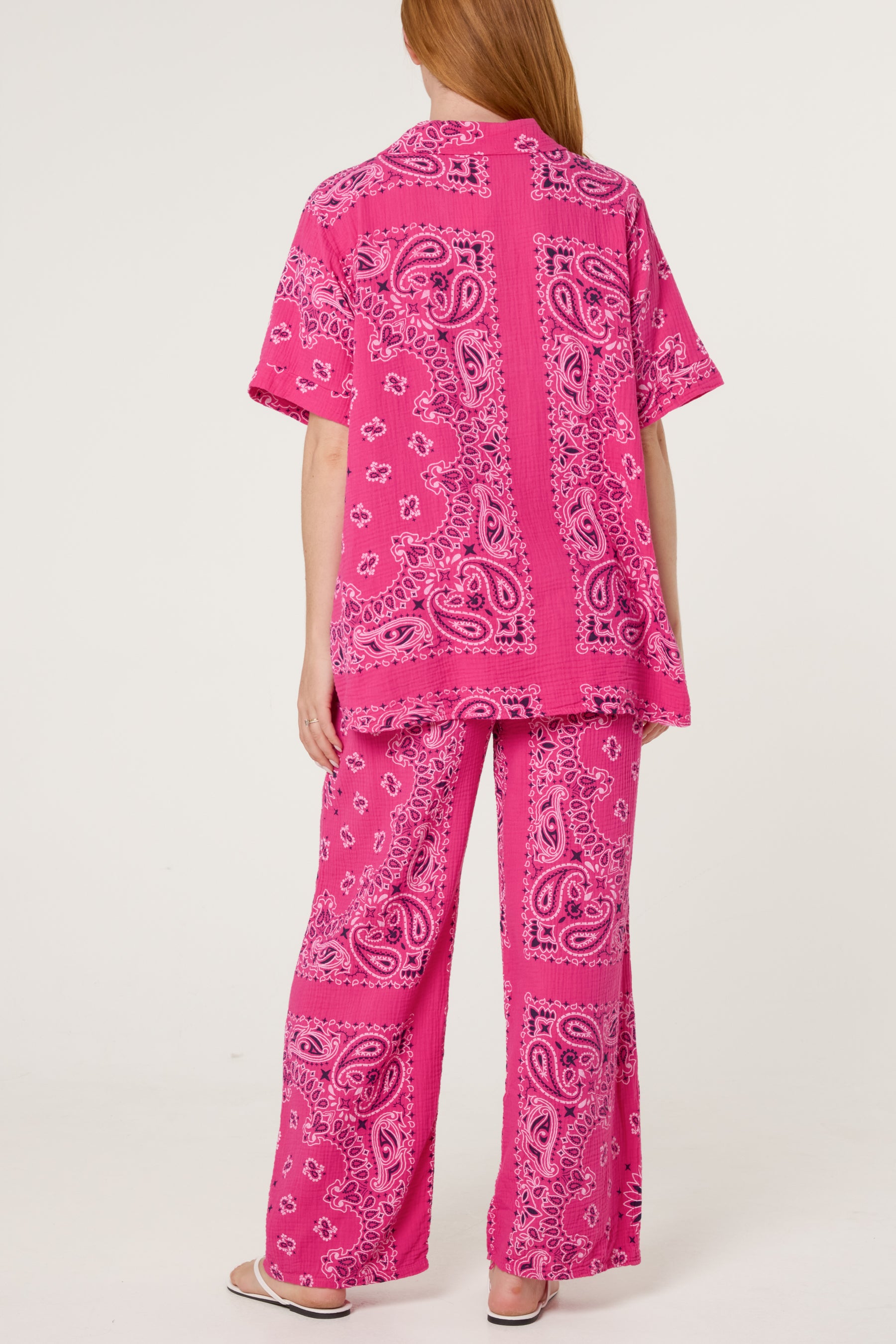 Button Through Shirt & Bandana Trousers