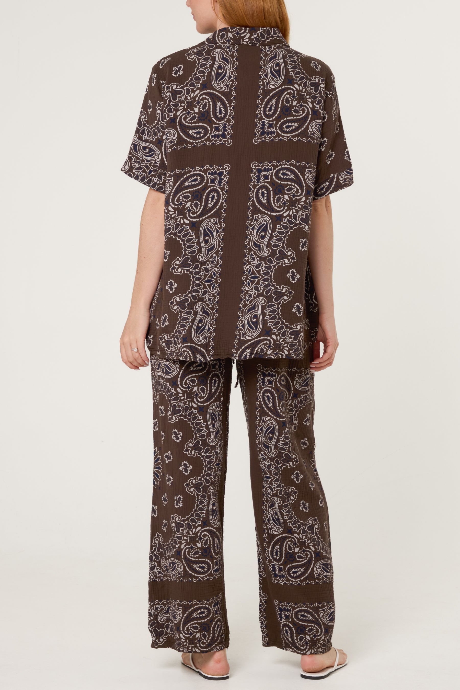Button Through Shirt & Bandana Trousers