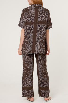 Button Through Shirt & Bandana Trousers