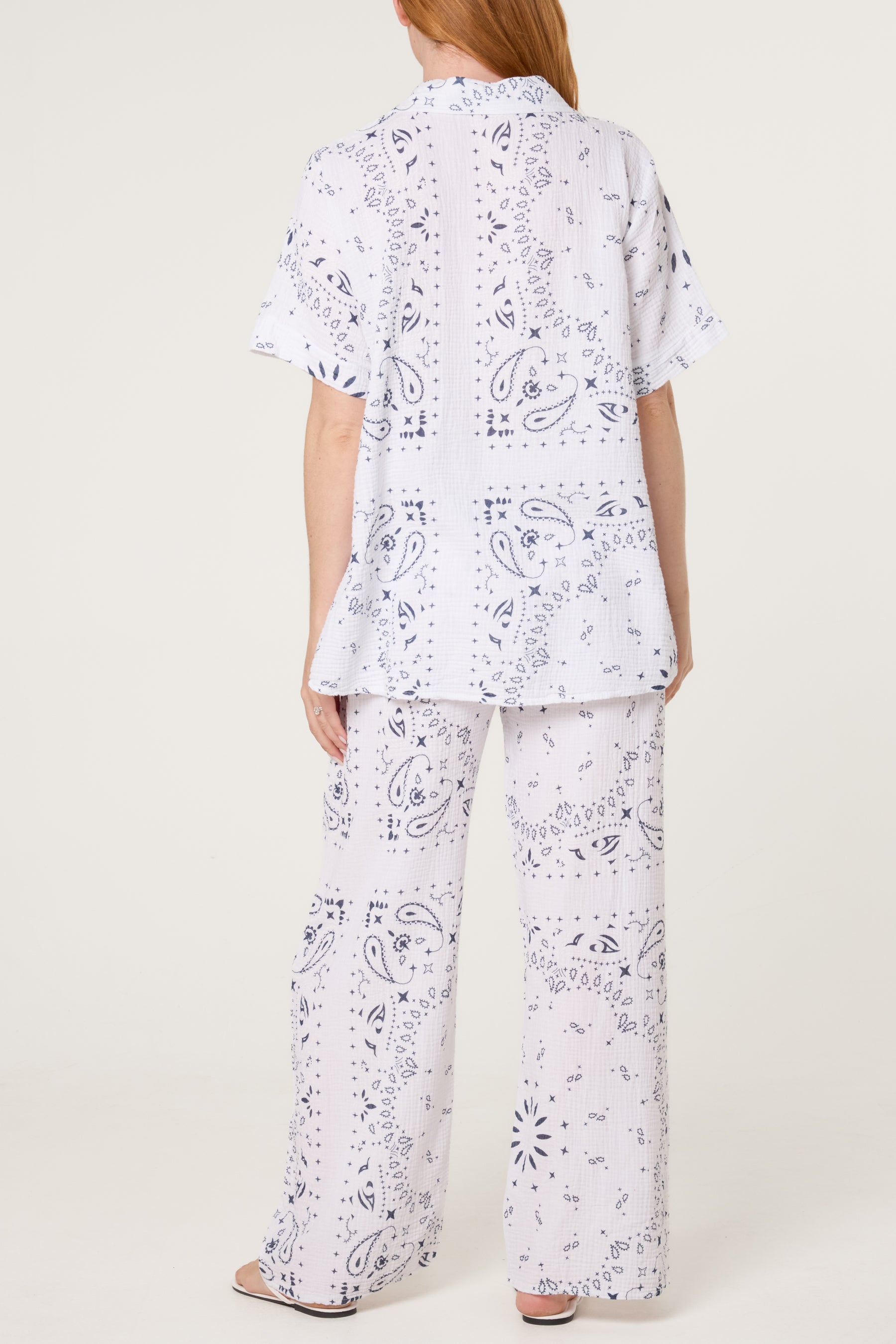 Button Through Shirt & Bandana Trousers