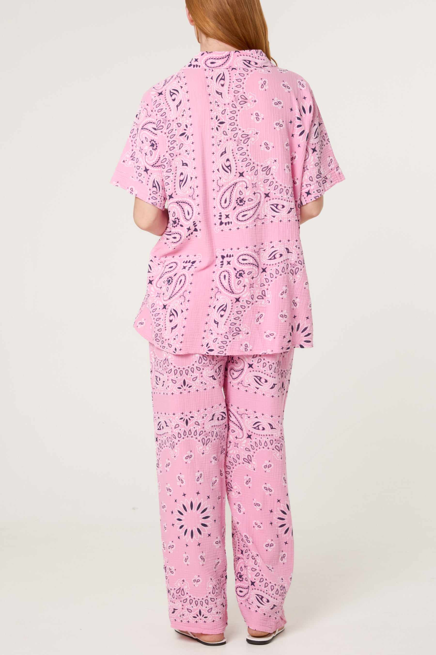 Button Through Shirt & Bandana Trousers