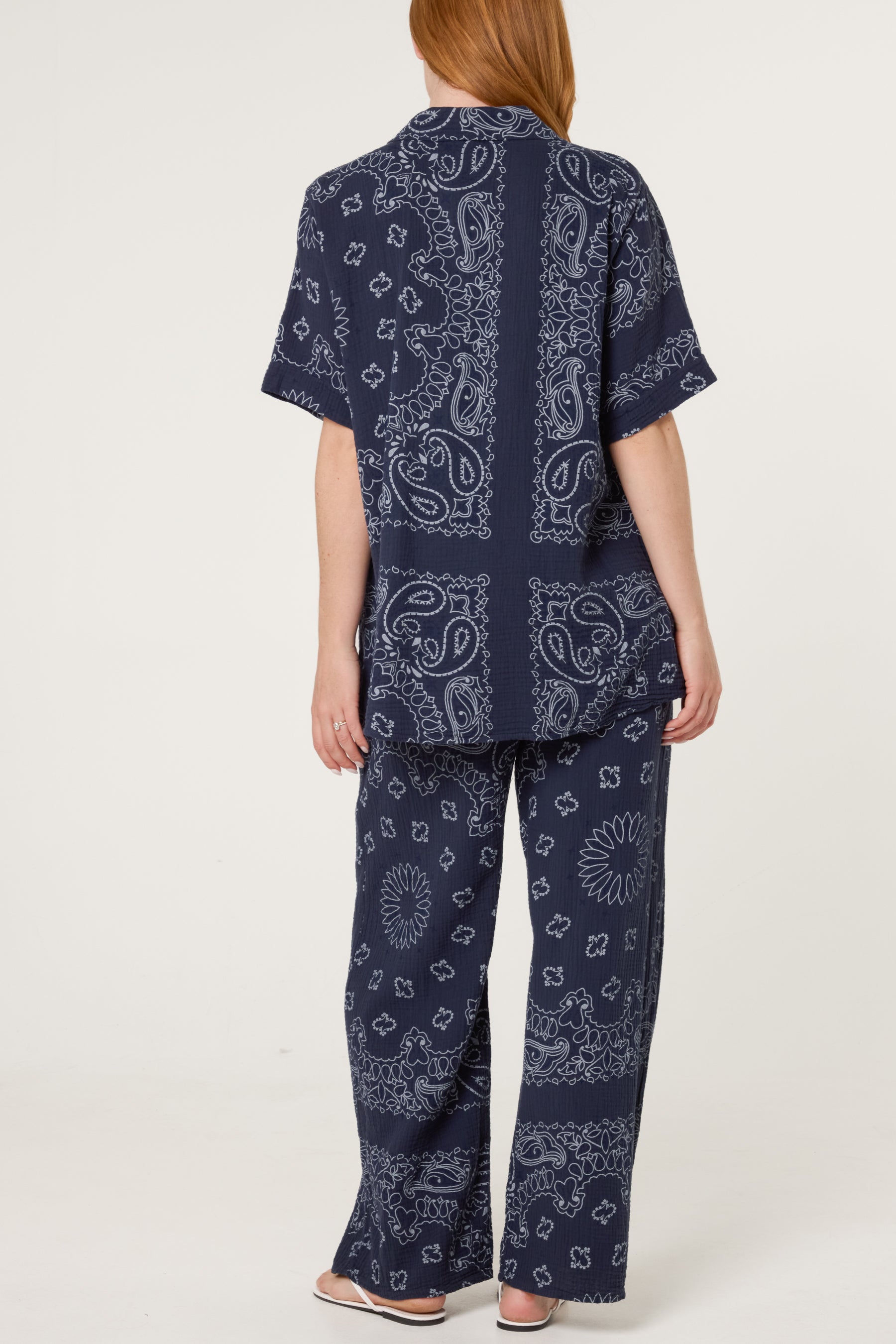 Button Through Shirt & Bandana Trousers