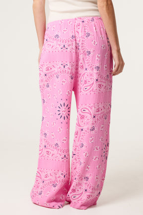 Bandana Trouser With Tie Front & Pockets