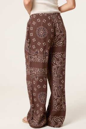 Bandana Trouser With Tie Front & Pockets