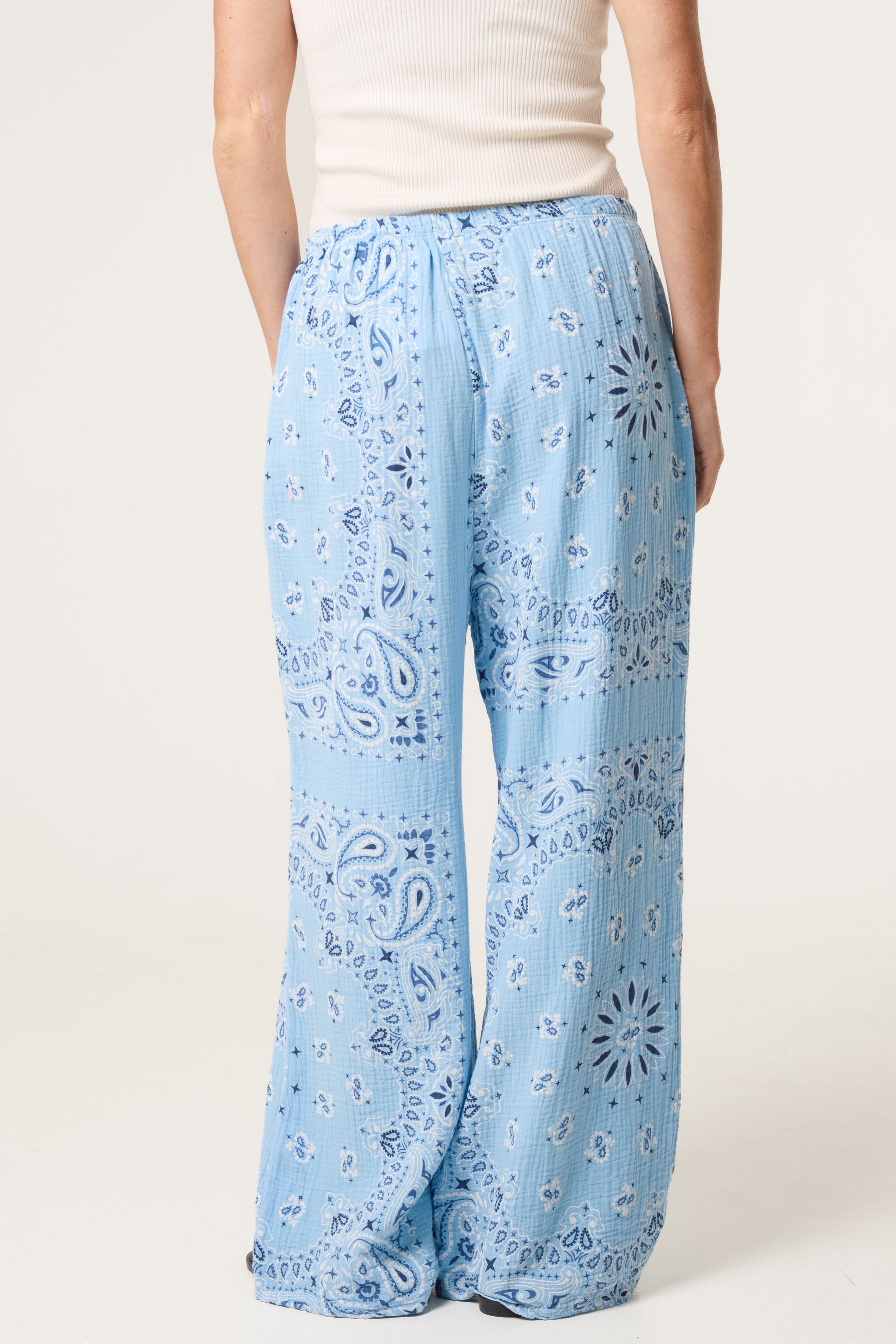 Bandana Trouser With Tie Front & Pockets