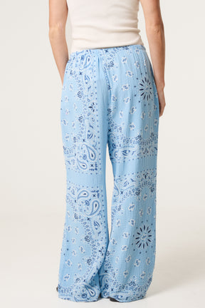 Bandana Trouser With Tie Front & Pockets