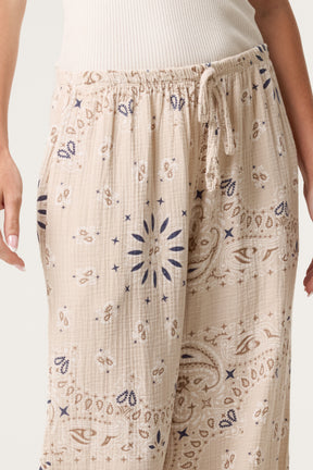 Bandana Trouser With Tie Front & Pockets