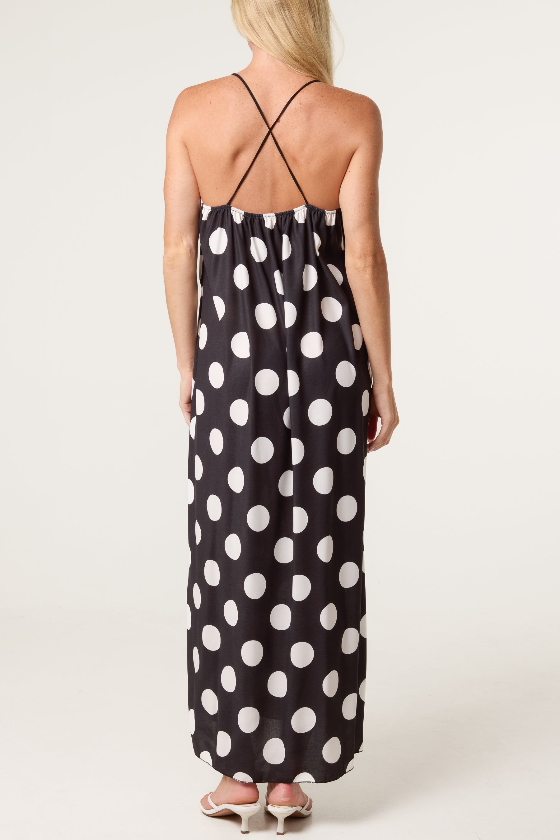 Polka Dot Strappy Dress
