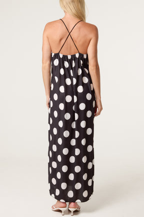 Polka Dot Strappy Dress