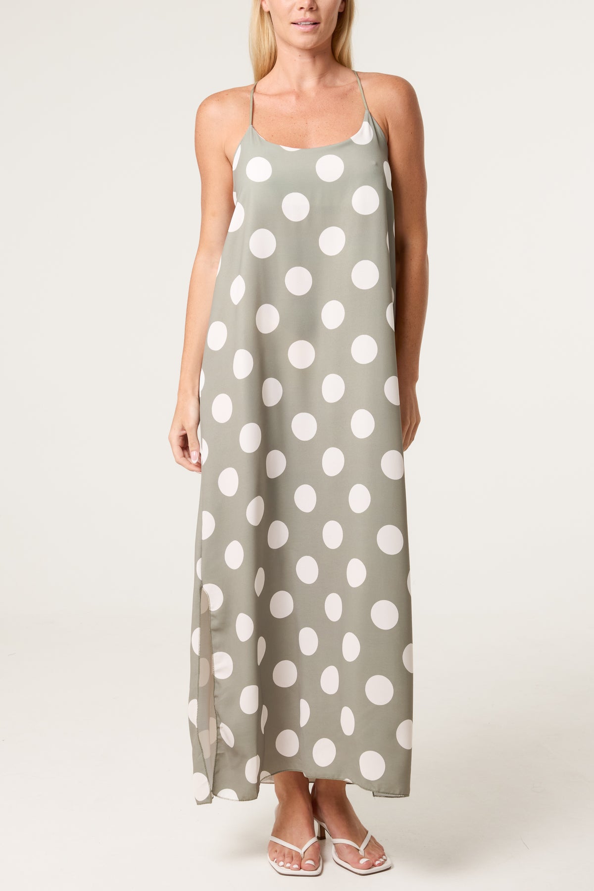 Polka Dot Strappy Dress