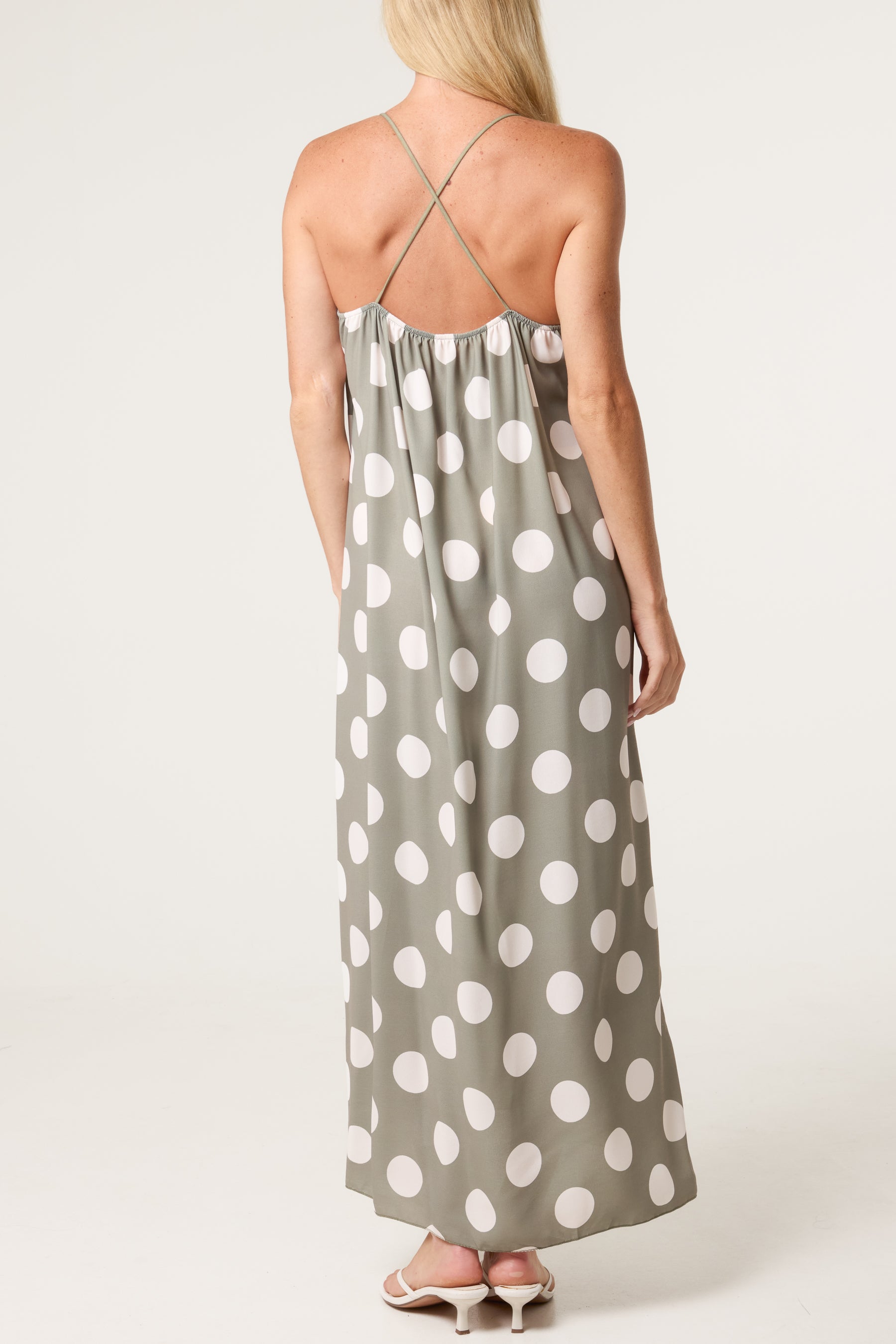 Polka Dot Strappy Dress