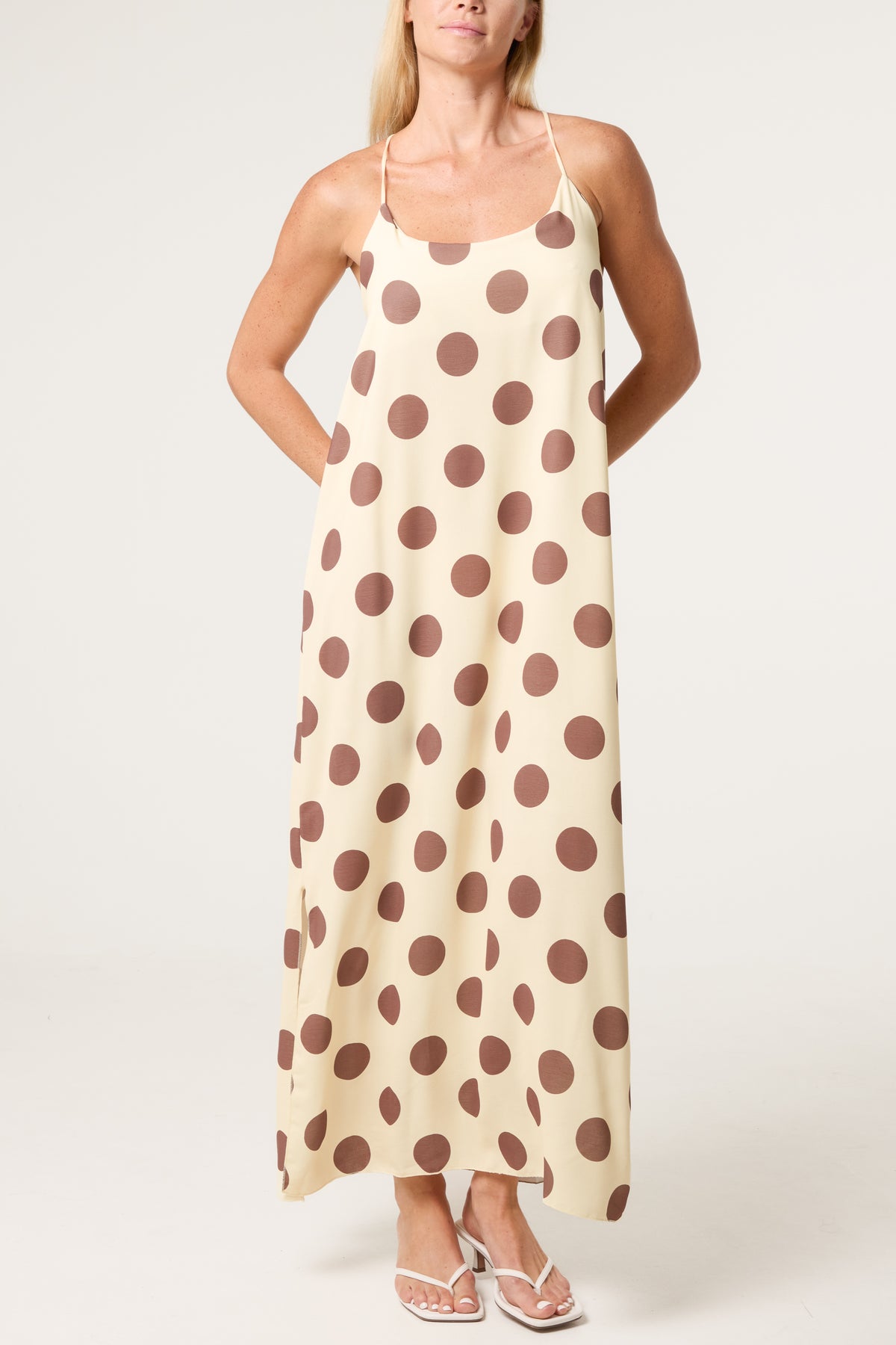 Polka Dot Strappy Dress