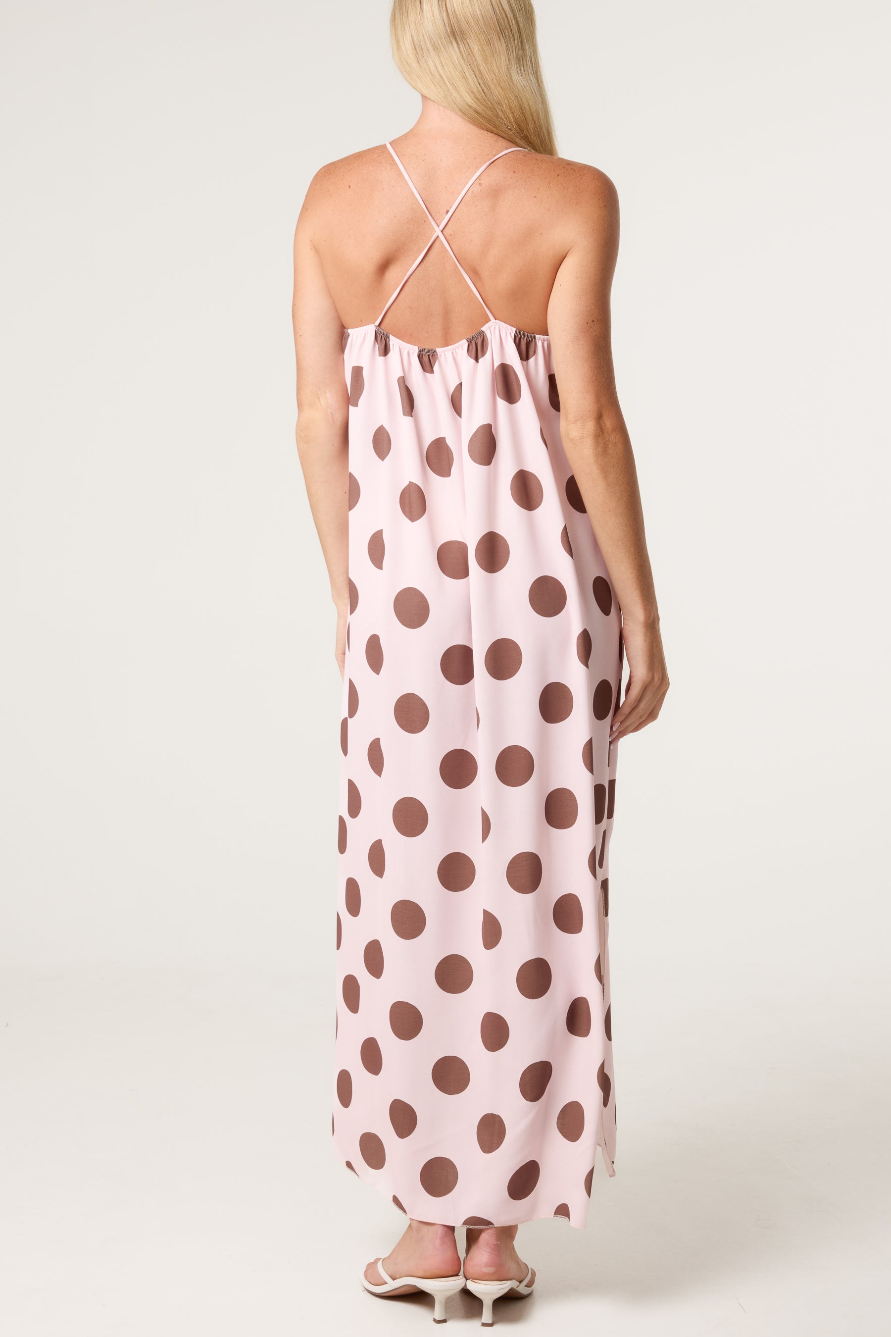 Polka Dot Strappy Dress