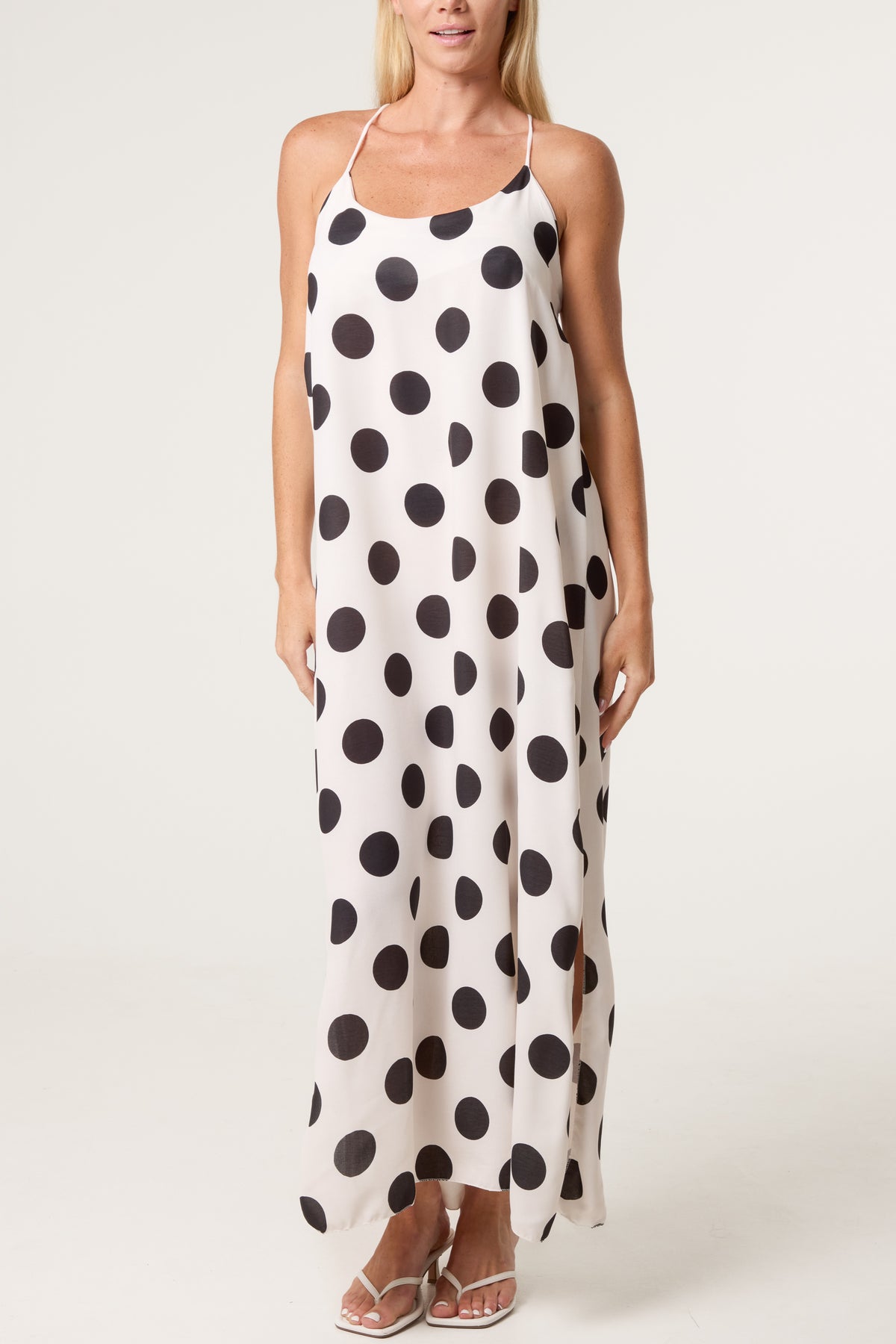 Polka Dot Strappy Dress